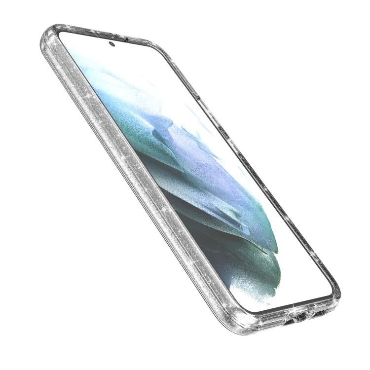 Shockproof Terminator Style Glitter Powder Protective Phone Case, For Samsung Galaxy S21 FE 5G