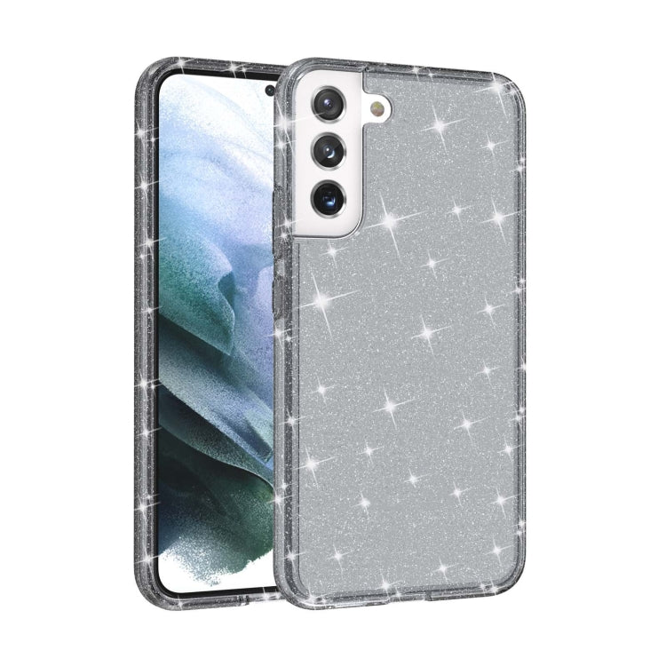 Shockproof Terminator Style Glitter Powder Protective Phone Case, For Samsung Galaxy S21 FE 5G