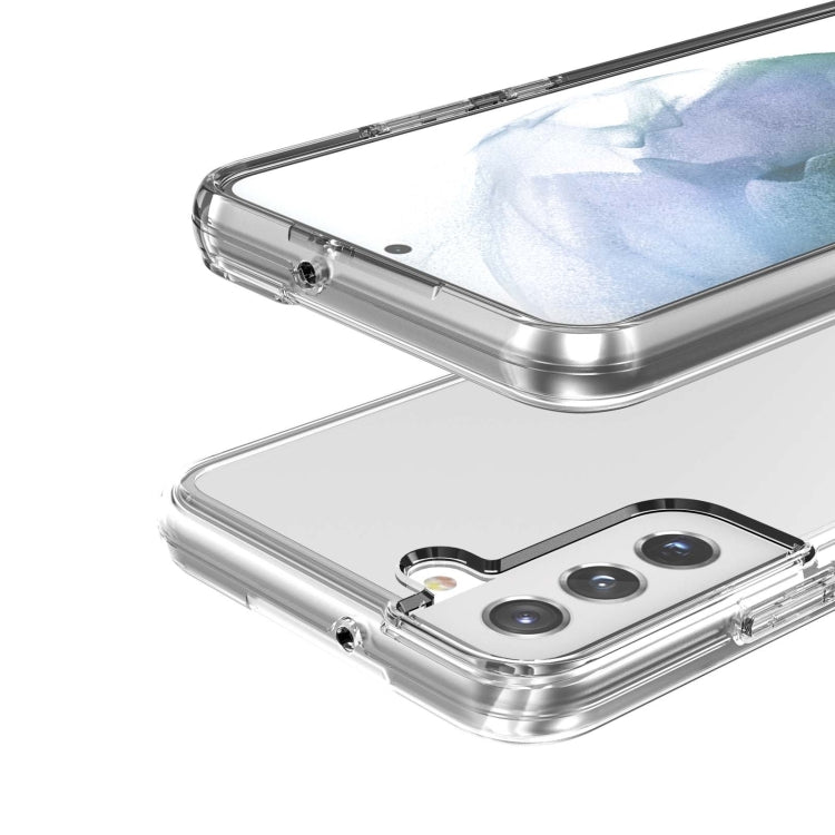 Shockproof Terminator Style Transparent Protective Phone Case, For Samsung Galaxy S21 FE 5G