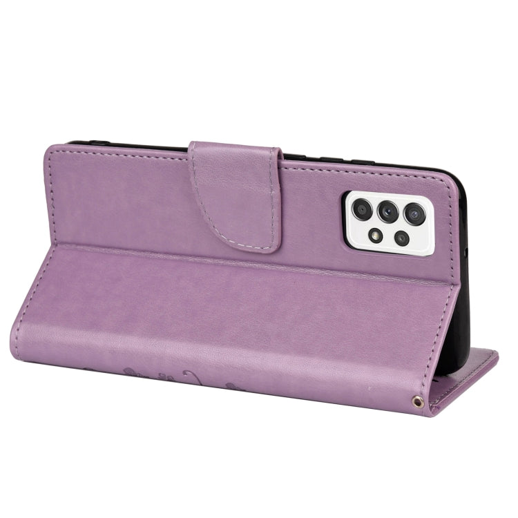 Butterfly Flower Pattern Flip Leather Phone Case, For Samsung Galaxy A23 5G