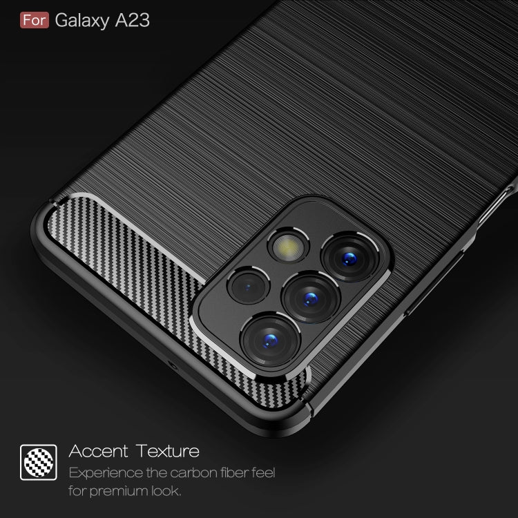 Brushed Texture Carbon Fiber TPU Phone Case, For Samsung Galaxy A23 5G, For Xiaomi Redmi K50 Pro, For Xiaomi Redmi K50