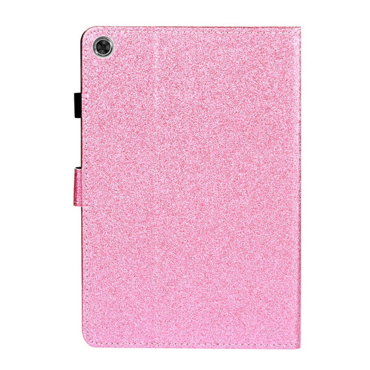 Varnish Glitter Powder Leather Tablet Case, For Samsung Galaxy Tab A8 10.5 2021
