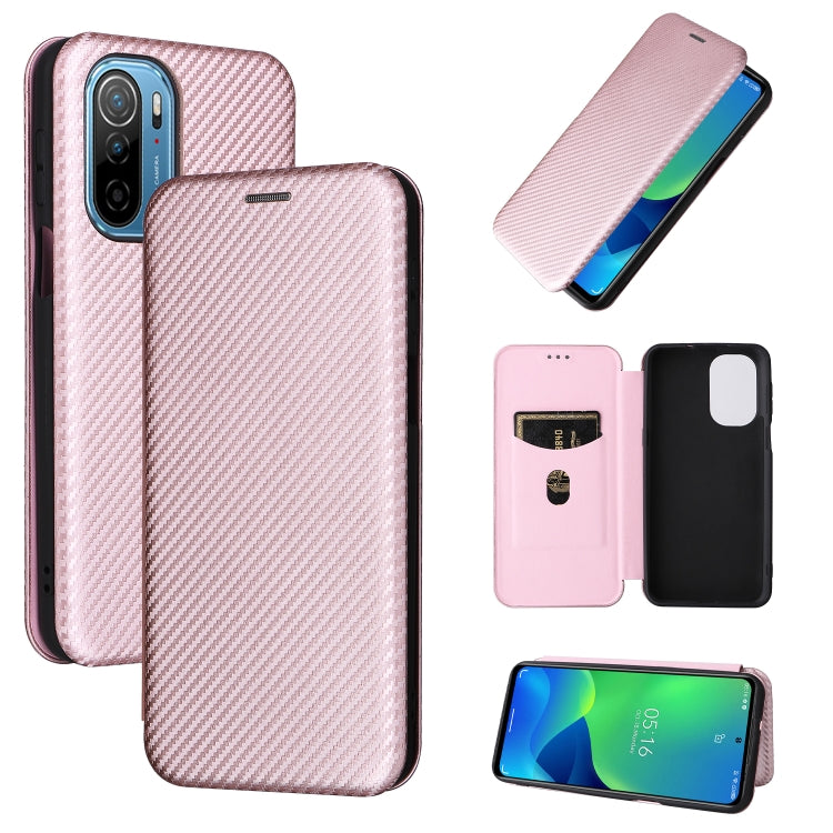 Carbon Fiber Texture Magnetic Horizontal Flip PU Phone Case, For OPPO Realme 9i / A36, For Blackview A55, For Ulefone Note 13P, For Samsung Galaxy A23 5G