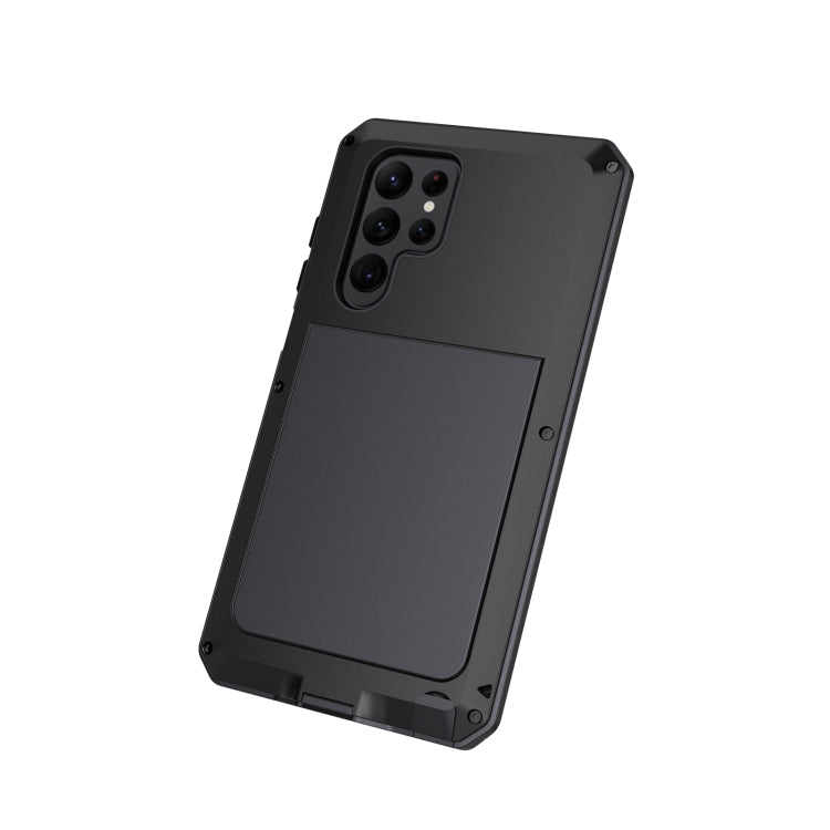 Shockproof Waterproof Silicone + Zinc Alloy Phone Case, For Samsung Galaxy S22 Ultra 5G