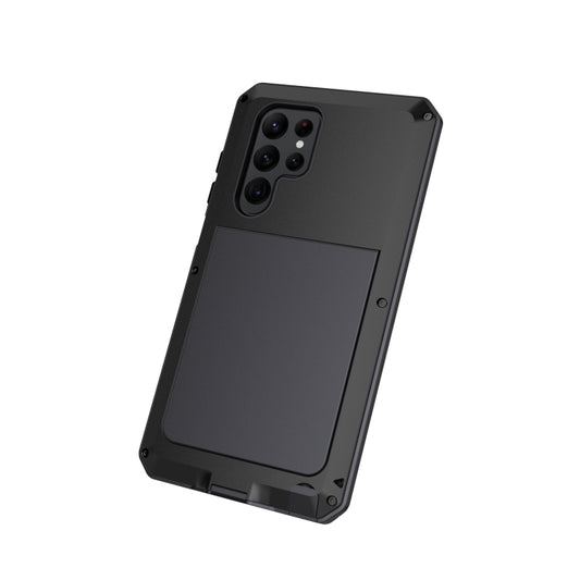 Shockproof Waterproof Silicone + Zinc Alloy Phone Case, For Samsung Galaxy S22 Ultra 5G