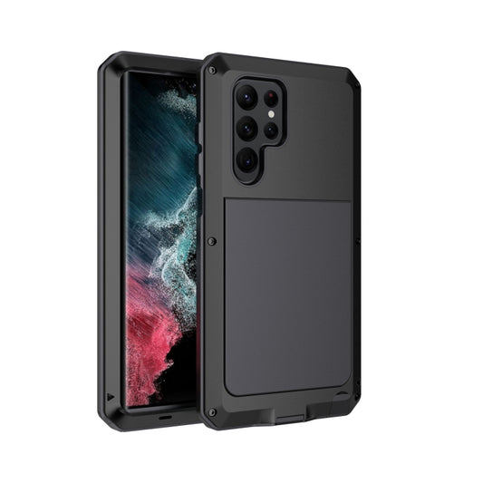 Shockproof Waterproof Silicone + Zinc Alloy Phone Case, For Samsung Galaxy S22 Ultra 5G