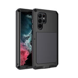 Shockproof Waterproof Silicone + Zinc Alloy Phone Case, For Samsung Galaxy S22 Ultra 5G