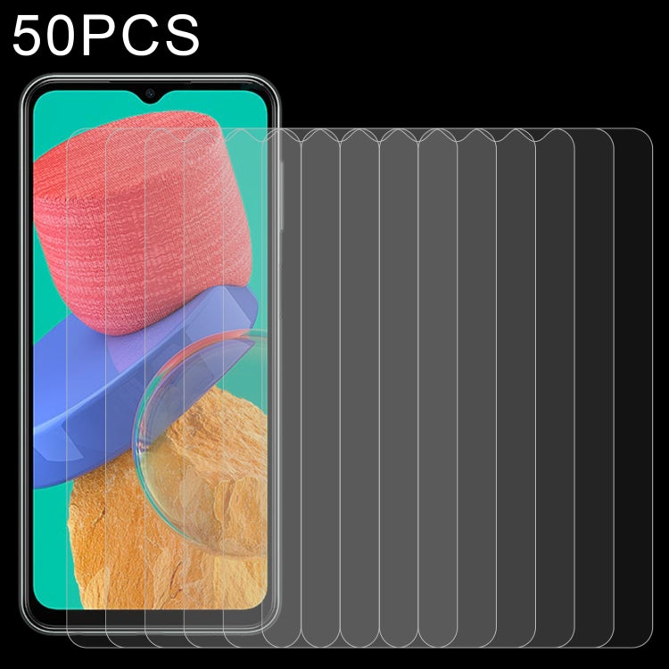 50 PCS 0.26mm 9H 2.5D Tempered Glass Film, For Samsung Galaxy M33 / M23 / F23 / M13 / F13 / Jump2 / M13 4G(50 PCS)