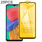 25 PCS 9D Full Glue Screen Tempered Glass Film, For Samsung Galaxy M33 / M23 / F23 / A13 / M13 / F13 / Jump2 / M13 4G / A23 5G (25 PCS)
