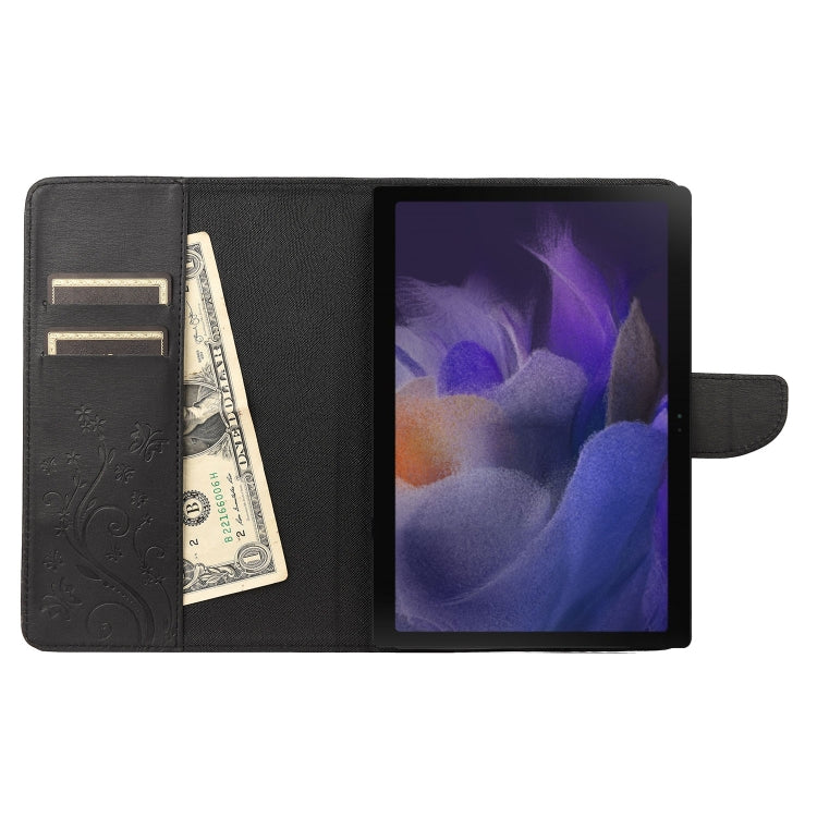 Butterfly Flower Embossing Pattern Leather Tablet Case, For Samsung Galaxy Tab A8 10.5 2021