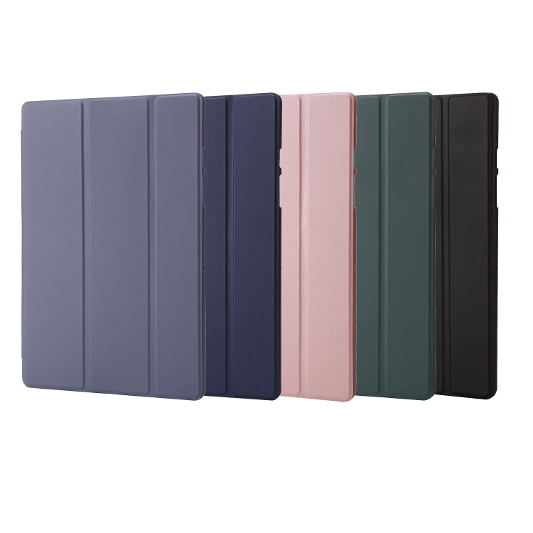 TPU Three-fold Horizontal Flip Leather Case, For Samsung Galaxy Tab A8 10.5 2021