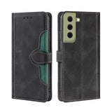 Skin Feel Straw Hat Magnetic Buckle Leather Phone Case, For Samsung Galaxy S21 FE, For Samsung Galaxy Xcover 5