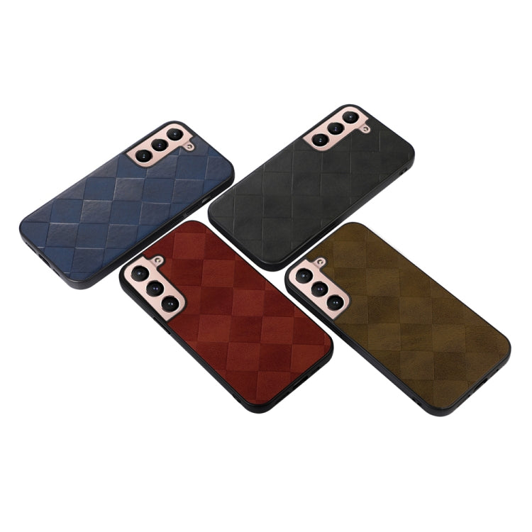 Weave Plaid PU Phone Case, For Samsung Galaxy S22 5G, For Samsung Galaxy S22+ 5G, For Samsung Galaxy S22 Ultra 5G, For Samsung Galaxy Z Flip 3 5G, For Samsung Galaxy Z Fold2 5G, For Samsung Galaxy Z Fold3 5G