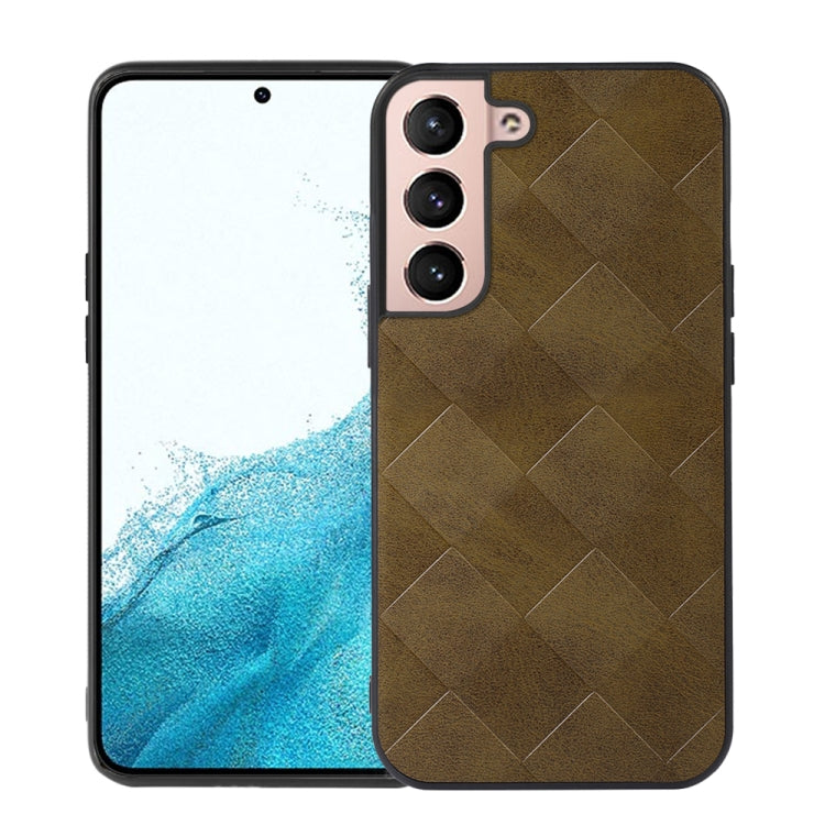 Weave Plaid PU Phone Case, For Samsung Galaxy S22 5G, For Samsung Galaxy S22+ 5G, For Samsung Galaxy S22 Ultra 5G, For Samsung Galaxy Z Flip 3 5G, For Samsung Galaxy Z Fold2 5G, For Samsung Galaxy Z Fold3 5G