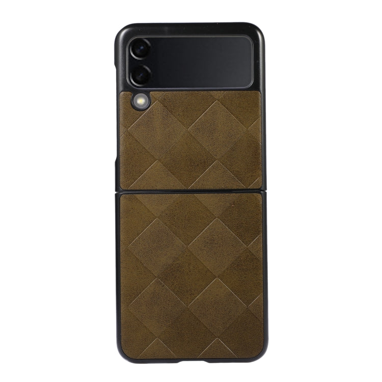 Weave Plaid PU Phone Case, For Samsung Galaxy S22 5G, For Samsung Galaxy S22+ 5G, For Samsung Galaxy S22 Ultra 5G, For Samsung Galaxy Z Flip 3 5G, For Samsung Galaxy Z Fold2 5G, For Samsung Galaxy Z Fold3 5G