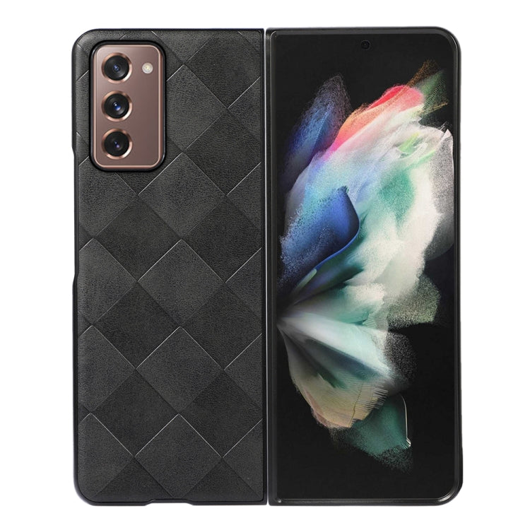 Weave Plaid PU Phone Case, For Samsung Galaxy S22 5G, For Samsung Galaxy S22+ 5G, For Samsung Galaxy S22 Ultra 5G, For Samsung Galaxy Z Flip 3 5G, For Samsung Galaxy Z Fold2 5G, For Samsung Galaxy Z Fold3 5G