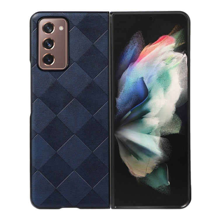 Weave Plaid PU Phone Case, For Samsung Galaxy S22 5G, For Samsung Galaxy S22+ 5G, For Samsung Galaxy S22 Ultra 5G, For Samsung Galaxy Z Flip 3 5G, For Samsung Galaxy Z Fold2 5G, For Samsung Galaxy Z Fold3 5G