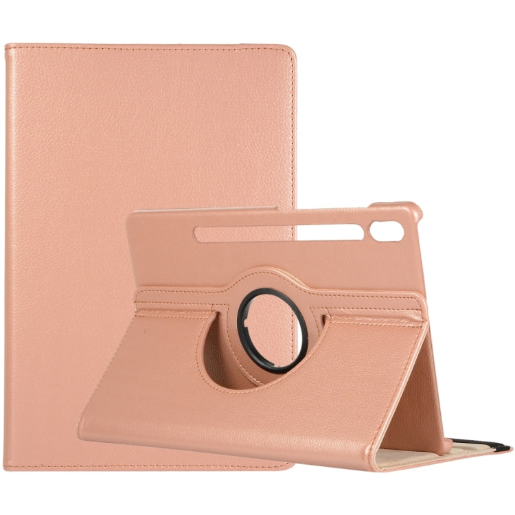 360 Degrees Rotation Holder Litchi Leather Tablet Case, For Samsung Galaxy Tab S8 Ultra