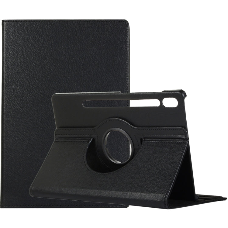 360 Degrees Rotation Holder Litchi Leather Tablet Case, For Samsung Galaxy Tab S8 Ultra