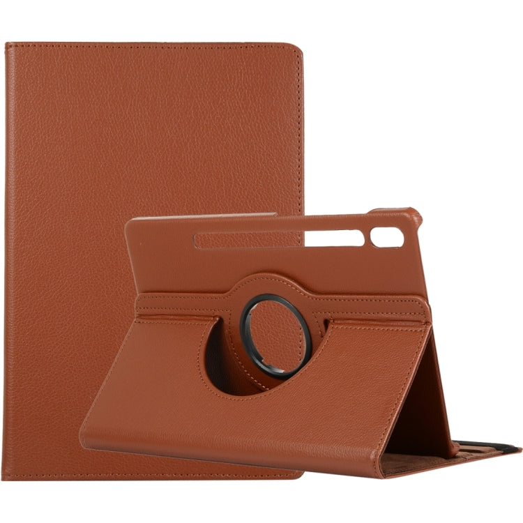 360 Degrees Rotation Holder Litchi Leather Tablet Case, For Samsung Galaxy Tab S8 Ultra
