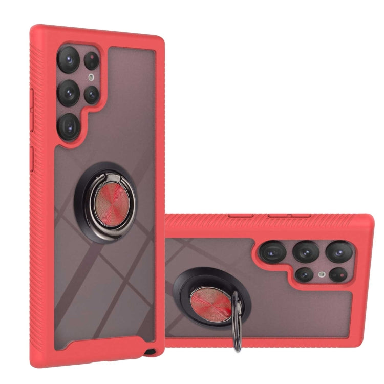 Shockproof PC + TPU Phone Case with Ring Holder, For Samsung Galaxy S22, For Samsung Galaxy S22+, For Samsung Galaxy S22 Ultra, For Samsung Galaxy A33 5G, For Samsung Galaxy A53 5G, For Motorola Moto G Power (2022) / G Pure