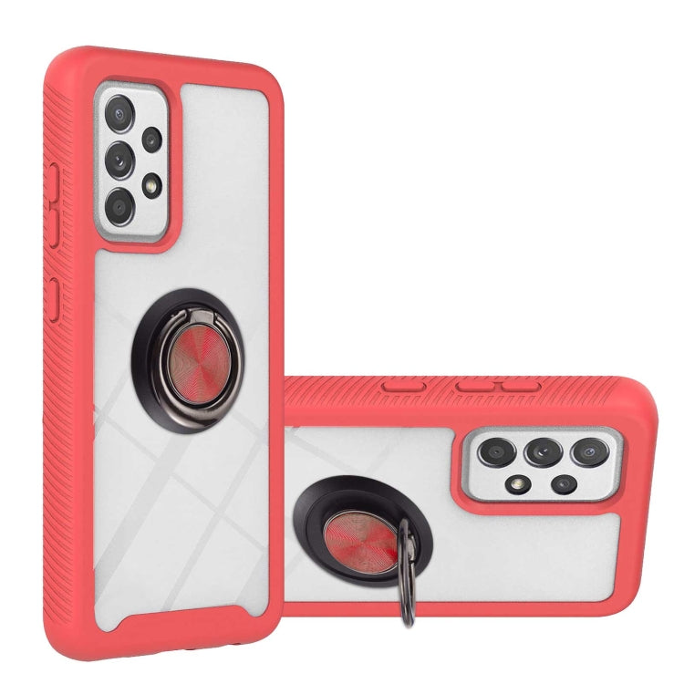 Shockproof PC + TPU Phone Case with Ring Holder, For Samsung Galaxy S22, For Samsung Galaxy S22+, For Samsung Galaxy S22 Ultra, For Samsung Galaxy A33 5G, For Samsung Galaxy A53 5G, For Motorola Moto G Power (2022) / G Pure