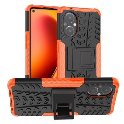 Tire Texture Shockproof TPU+PC Phone Case with Holder, For OnePlus Nord N20 5G, For Samsung Galaxy A73 5G, For Samsung Galaxy A23, For Xiaomi Redmi Note 11S 4G International Version, For Xiaomi Redmi Note 11 Pro 5G International Version