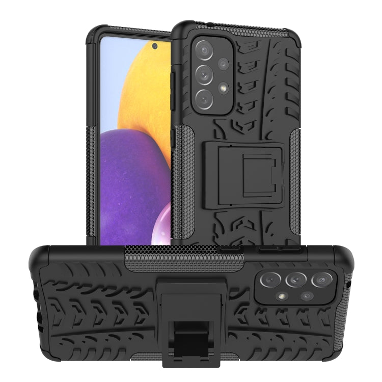 Tire Texture Shockproof TPU+PC Phone Case with Holder, For OnePlus Nord N20 5G, For Samsung Galaxy A73 5G, For Samsung Galaxy A23, For Xiaomi Redmi Note 11S 4G International Version, For Xiaomi Redmi Note 11 Pro 5G International Version