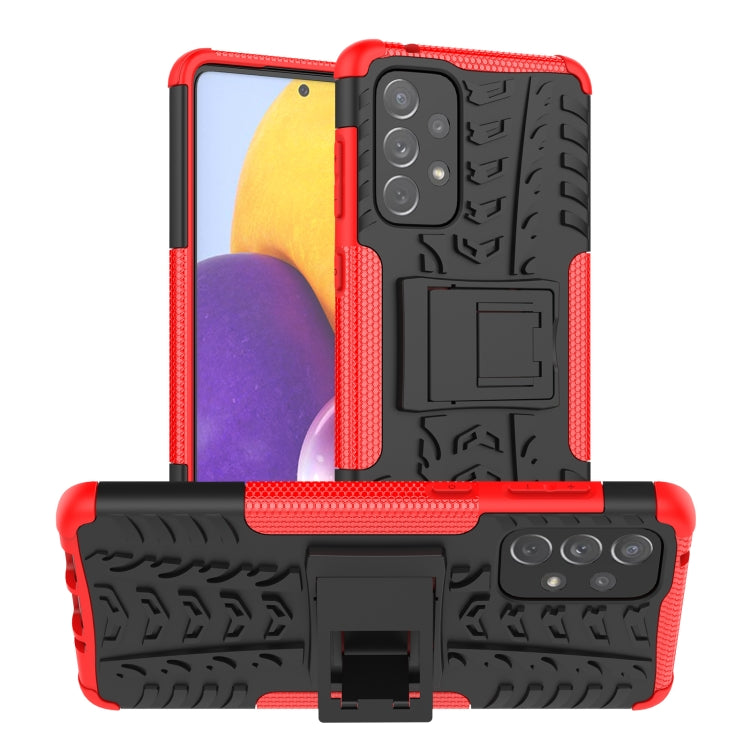 Tire Texture Shockproof TPU+PC Phone Case with Holder, For OnePlus Nord N20 5G, For Samsung Galaxy A73 5G, For Samsung Galaxy A23, For Xiaomi Redmi Note 11S 4G International Version, For Xiaomi Redmi Note 11 Pro 5G International Version