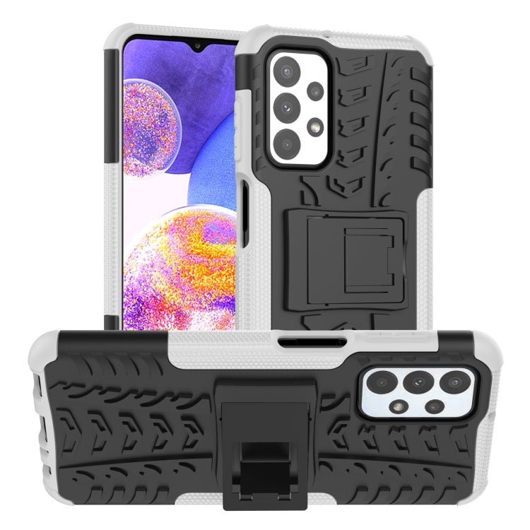 Tire Texture Shockproof TPU+PC Phone Case with Holder, For OnePlus Nord N20 5G, For Samsung Galaxy A73 5G, For Samsung Galaxy A23, For Xiaomi Redmi Note 11S 4G International Version, For Xiaomi Redmi Note 11 Pro 5G International Version