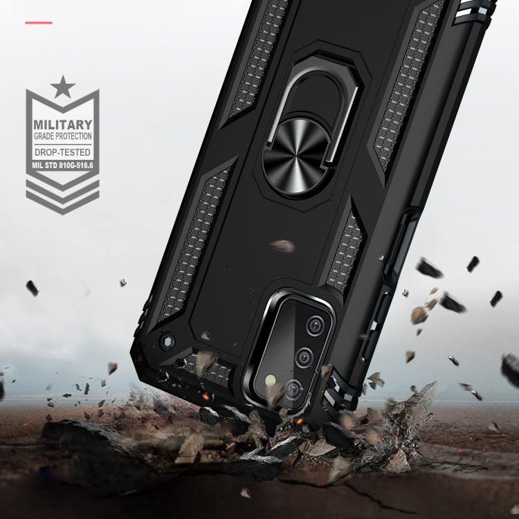 Shockproof TPU + PC Phone Case with Holder, For Samsung Galaxy A03s US Version, For Samsung Galaxy A23