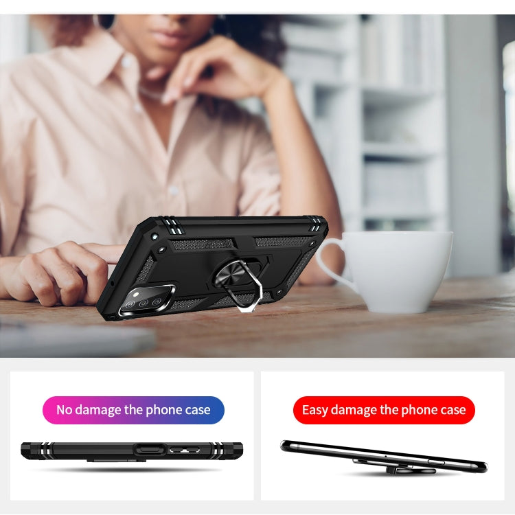 Shockproof TPU + PC Phone Case with Holder, For Samsung Galaxy A03s US Version, For Samsung Galaxy A23