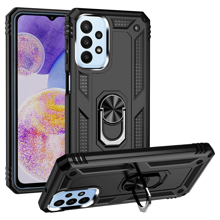 Shockproof TPU + PC Phone Case with Holder, For Samsung Galaxy A03s US Version, For Samsung Galaxy A23