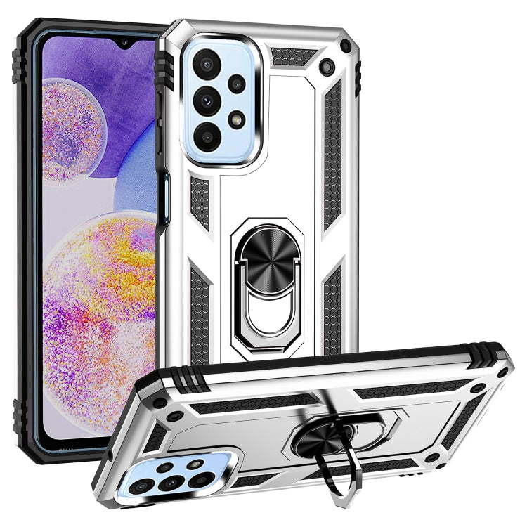 Shockproof TPU + PC Phone Case with Holder, For Samsung Galaxy A03s US Version, For Samsung Galaxy A23
