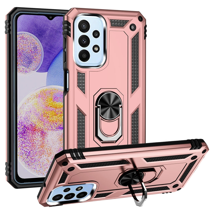 Shockproof TPU + PC Phone Case with Holder, For Samsung Galaxy A03s US Version, For Samsung Galaxy A23