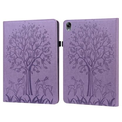 Tree & Deer Pattern Pressed Printing Leather Tablet Case, For OPPO Pad 11 inch, For OPPO Realme Pad 10.4 inch, For Huawei MatePad T 10s 10.1 inch / T 10 9.7 inch, For Lenovo Legion Y700, For iPad mini 6 2021 / mini 2024���������������������������������...