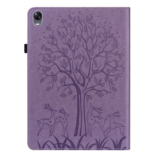 Tree & Deer Pattern Pressed Printing Leather Tablet Case, For OPPO Pad 11 inch, For OPPO Realme Pad 10.4 inch, For Huawei MatePad T 10s 10.1 inch / T 10 9.7 inch, For Lenovo Legion Y700, For iPad mini 6 2021 / mini 2024���������������������������������...