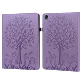 Tree & Deer Pattern Pressed Printing Leather Tablet Case, For OPPO Pad 11 inch, For OPPO Realme Pad 10.4 inch, For Huawei MatePad T 10s 10.1 inch / T 10 9.7 inch, For Lenovo Legion Y700, For iPad mini 6 2021 / mini 2024���������������������������������...