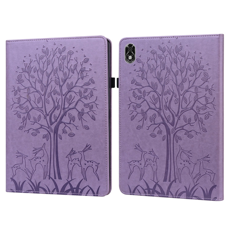 Tree & Deer Pattern Pressed Printing Leather Tablet Case, For OPPO Pad 11 inch, For OPPO Realme Pad 10.4 inch, For Huawei MatePad T 10s 10.1 inch / T 10 9.7 inch, For Lenovo Legion Y700, For iPad mini 6 2021 / mini 2024���������������������������������...