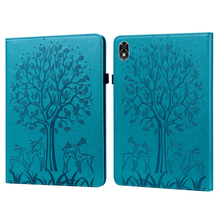 Tree & Deer Pattern Pressed Printing Leather Tablet Case, For OPPO Pad 11 inch, For OPPO Realme Pad 10.4 inch, For Huawei MatePad T 10s 10.1 inch / T 10 9.7 inch, For Lenovo Legion Y700, For iPad mini 6 2021 / mini 2024���������������������������������...