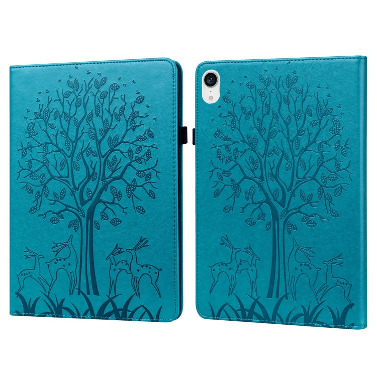 Tree & Deer Pattern Pressed Printing Leather Tablet Case, For OPPO Pad 11 inch, For OPPO Realme Pad 10.4 inch, For Huawei MatePad T 10s 10.1 inch / T 10 9.7 inch, For Lenovo Legion Y700, For iPad mini 6 2021 / mini 2024���������������������������������...