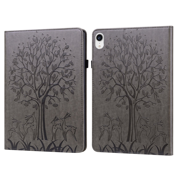 Tree & Deer Pattern Pressed Printing Leather Tablet Case, For OPPO Pad 11 inch, For OPPO Realme Pad 10.4 inch, For Huawei MatePad T 10s 10.1 inch / T 10 9.7 inch, For Lenovo Legion Y700, For iPad mini 6 2021 / mini 2024���������������������������������...