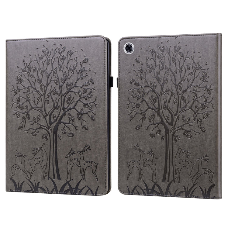 Tree & Deer Pattern Pressed Printing Leather Tablet Case, For OPPO Pad 11 inch, For OPPO Realme Pad 10.4 inch, For Huawei MatePad T 10s 10.1 inch / T 10 9.7 inch, For Lenovo Legion Y700, For iPad mini 6 2021 / mini 2024���������������������������������...