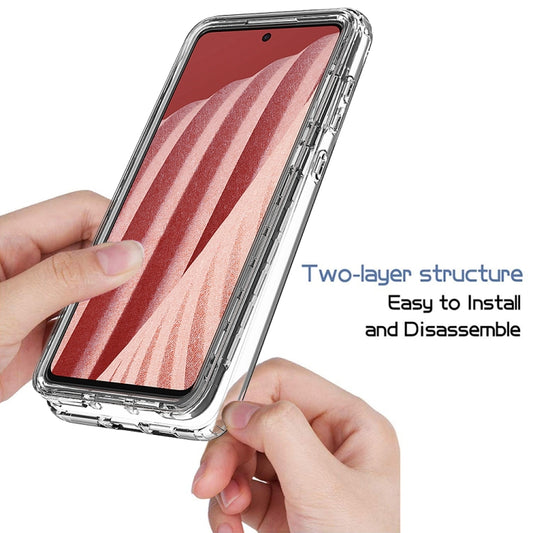Transparency Two-color Gradient PC + TPU Phone Case, For Samsung Galaxy A73 5G, For Samsung Galaxy A03 164mm, For Samsung Galaxy A03 166mm, For Samsung Galaxy A03 Core, For Samsung Galaxy A13 4G, For Samsung Galaxy A13 5G, For Samsung Galaxy A23 4G����...