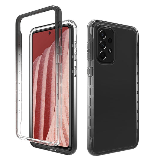 Transparency Two-color Gradient PC + TPU Phone Case, For Samsung Galaxy A73 5G, For Samsung Galaxy A03 164mm, For Samsung Galaxy A03 166mm, For Samsung Galaxy A03 Core, For Samsung Galaxy A13 4G, For Samsung Galaxy A13 5G, For Samsung Galaxy A23 4G����...
