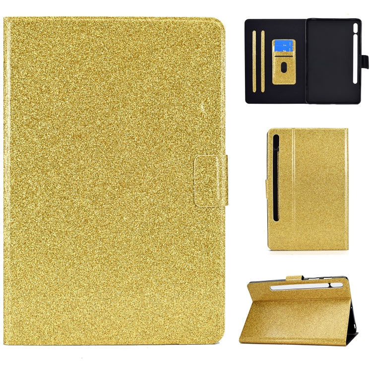 Varnish Glitter Powder Smart Leather Tablet Case, For Lenovo Legion Y700, For Samsung Galaxy Tab S8 / S7