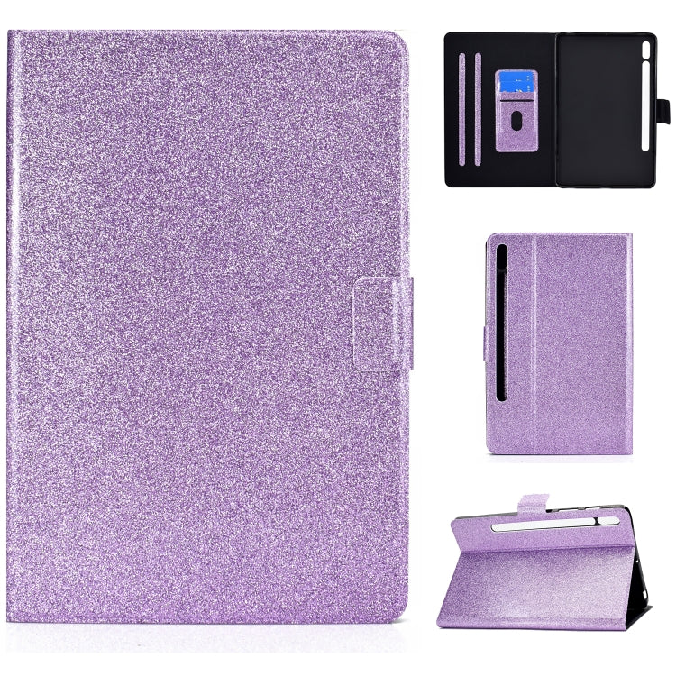 Varnish Glitter Powder Smart Leather Tablet Case, For Lenovo Legion Y700, For Samsung Galaxy Tab S8 / S7
