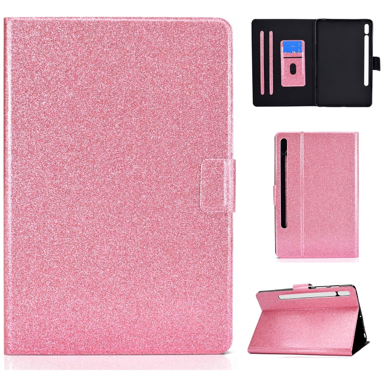 Varnish Glitter Powder Smart Leather Tablet Case, For Lenovo Legion Y700, For Samsung Galaxy Tab S8 / S7