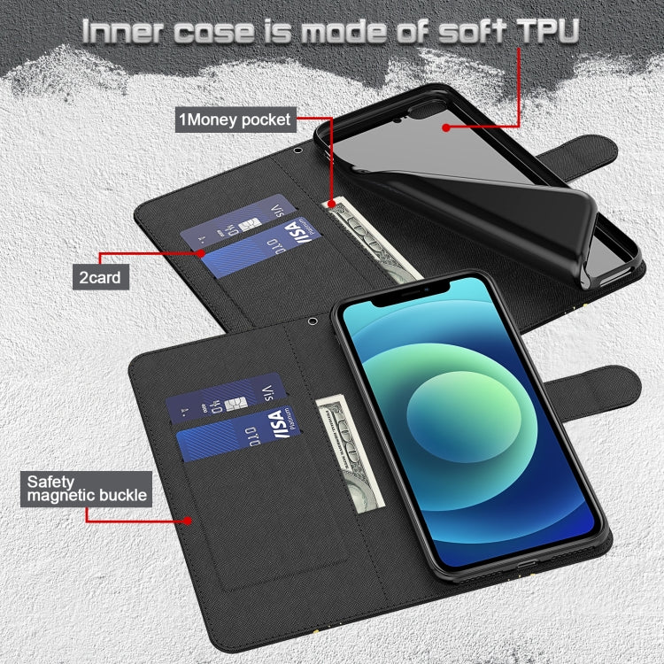 3D Painting Pattern TPU + PU Leather Phone Case