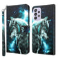 3D Painting Pattern TPU + PU Leather Phone Case